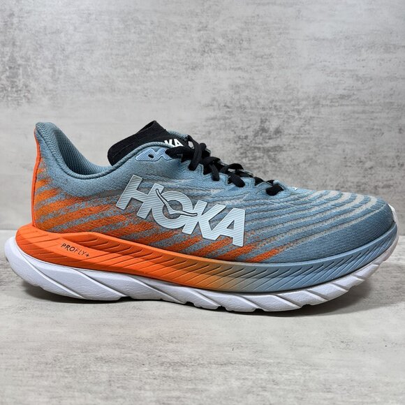 Hoka One One Mach 5 Running Shoes - Men's Size 9 - Blue Orange - Picture 4 of 10